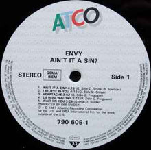 Load image into Gallery viewer, Envy (3) - Ain&#39;t It A Sin (LP, Album)