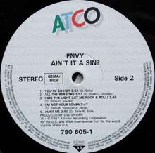 Load image into Gallery viewer, Envy (3) - Ain&#39;t It A Sin (LP, Album)