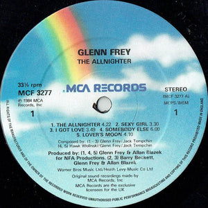 Glenn Frey ‎– The Allnighter