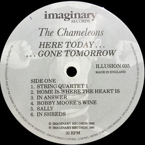 The Chameleons ‎– Here Today... Gone Tomorrow