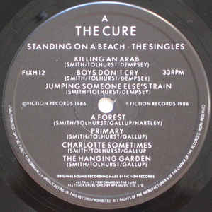 The Cure ‎– Standing On A Beach • The Singles