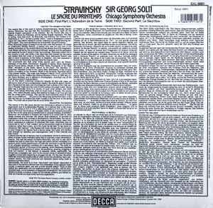 Stravinsky* / Chicago Symphony Orchestra* / Sir Georg Solti* – Le Sacre Du Printemps