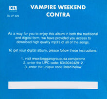 Load image into Gallery viewer, VAMPIRE WEEKEND - CONTRA ( 12&quot; RECORD )
