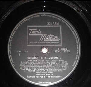 Martha Reeves & The Vandellas ‎– Greatest Hits Volume 2