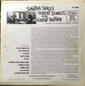 Frank Sinatra - Sinatra Sings Great Songs From Great Britain (LP, Album, Mono)