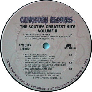 Various ‎– The South's Greatest Hits Volume II
