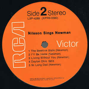 Nilsson* ‎– Nilsson Sings Newman