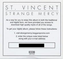 Load image into Gallery viewer, ST VINCENT - STRANGE MERCY ( 12&quot; RECORD )