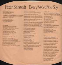 Load image into Gallery viewer, Peter Sarstedt - Every Word You Say Is Written Down (LP, Album)