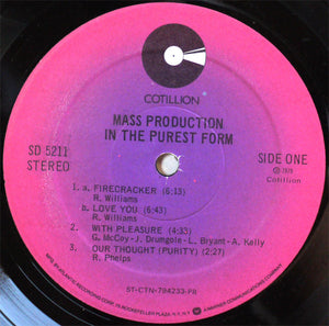 Mass Production - In The Purest Form (LP, Album, PR )