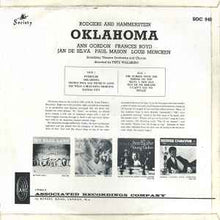 Load image into Gallery viewer, Rodgers And Hammerstein* Complete Studio Production With Ann Gordon, Frances Boyd, Jan De Silva, Louis Mencken, Paul Mason And The Broadway Theatre Orchestra And Chorus*, Fritz Wallberg – Oklahoma!