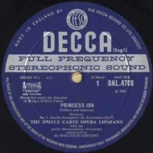 Gilbert & Sullivan, D'Oyly Carte Opera Company, Royal Philharmonic Orchestra*, Sir Malcolm Sargent – Princess Ida