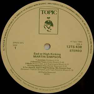 Martin Simpson - Sad Or High Kicking (LP, Album)