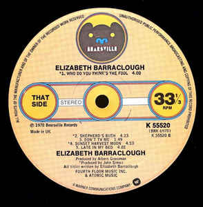 Elizabeth Barraclough ‎– Elizabeth Barraclough