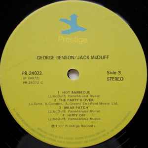 George Benson / Jack McDuff* – George Benson/Jack McDuff