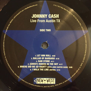 JOHNNY CASH - LIVE FROM AUSTIN TX ( 12" RECORD )