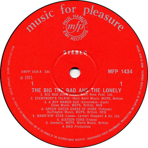 Bill Wellings ‎– The Big, The Bad And The Lonely