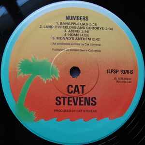 Cat Stevens - Numbers (LP, Album, RE)