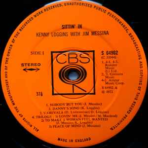 Kenny Loggins With Jim Messina* – Sittin' In