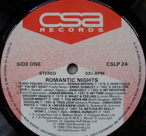Various ‎– Romantic Nights