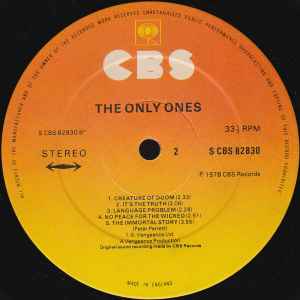 The Only Ones ‎– The Only Ones