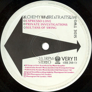 Dire Straits ‎– Alchemy - Dire Straits Live