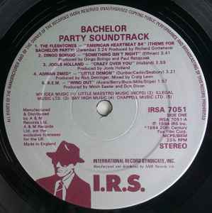 Various ‎– Bachelor Party (The Music From The Movie)
