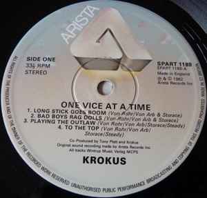 Krokus ‎– One Vice At A Time