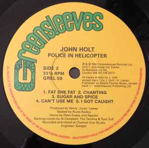 John Holt - Police In Helicopter (LP, Album, RE)