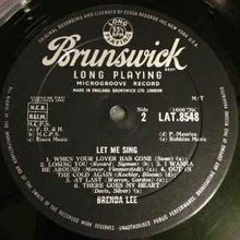 Load image into Gallery viewer, Brenda Lee - ... &quot;Let Me Sing&quot; (LP, Mono)