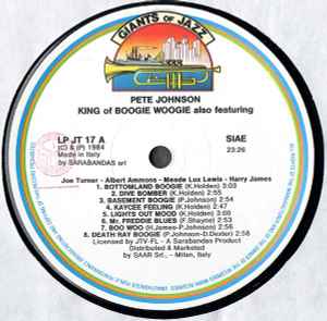 Pete Johnson - King Of Boogie Woogie (LP, Comp)