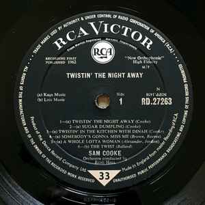 Sam Cooke - Twistin' The Night Away (LP, Album, Mono)