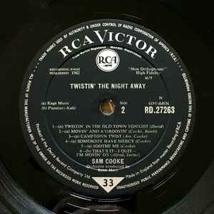 Sam Cooke - Twistin' The Night Away (LP, Album, Mono)