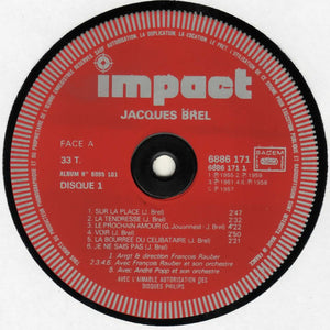 JACQUES BREL - LA TENDRESSE ( 12" RECORD )