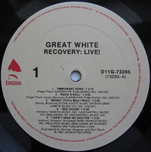 Load image into Gallery viewer, Great White – Recovery: Live!