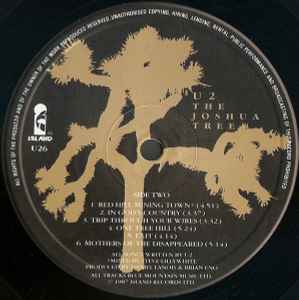 U2 - The Joshua Tree (LP, Album, PRS)