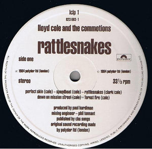 Lloyd Cole And The Commotions* ‎– Rattlesnakes