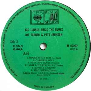 Joe Turner* & Pete Johnson – Joe Turner Sings The Blues (Volume 1)