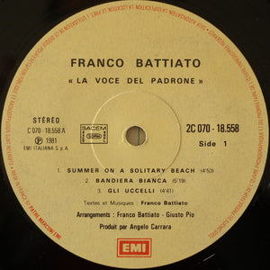 Franco Battiato ‎– La Voce Del Padrone