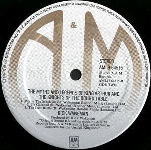 Rick Wakeman ‎– The Myths And Legends Of King Arthur And The Knights Of The Round Table