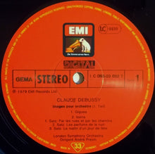 Load image into Gallery viewer, Debussy*, André Previn, London Symphony Orchestra* – Images Pour Orchestre / Prélude À L&#39;Après-midi D&#39;Un Faune