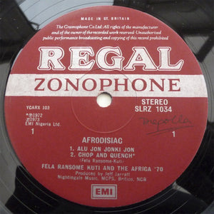 FELA KUTI - AFRODISIAC ( 12" RECORD )