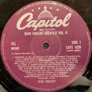Gene Vincent – Gene Vincent Greatest Vol. II