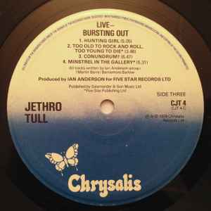Jethro Tull - Live - Bursting Out (2xLP, Album, Emb)