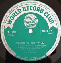 Load image into Gallery viewer, Art Tatum - Tribute To Art Tatum (LP, Mono, Club)