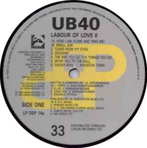 UB40 - Labour Of Love II (LP, Album)