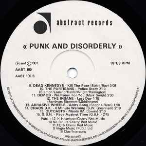 Various – Punk And Disorderly