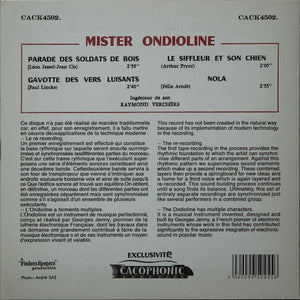 MR. ONDIOLINE - MR. ONDIOLINE ( 7" RECORD )