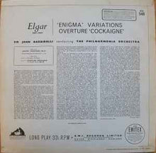 Load image into Gallery viewer, Elgar*, Sir John Barbirolli, Philharmonia Orchestra – Enigma Variations / Cockaigne Overture
