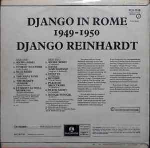 Django Reinhardt - Django Reinhardt In Rome 1949-1950 (LP, Album)